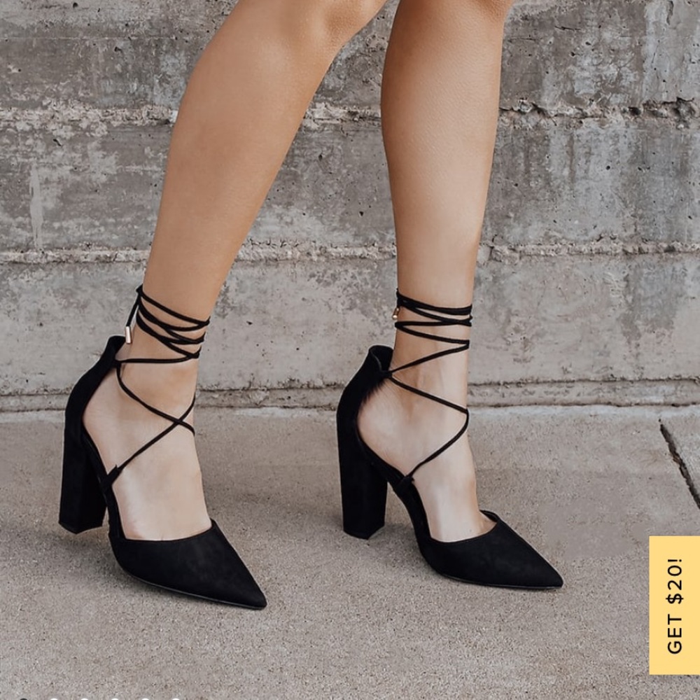 Lace up heels